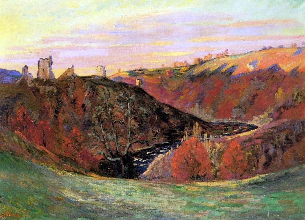 Armand Guillaumin Sunset on the Creuse, Gallery Wrapped Canvas Print, 18"x27"