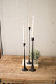 Kalalou Cbl1020 Set Of Three Tall Cast Iron Taper Candle Holders