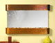 Sunrise Springs water fountain, Silver Mirror, Rustic Copper, Round
