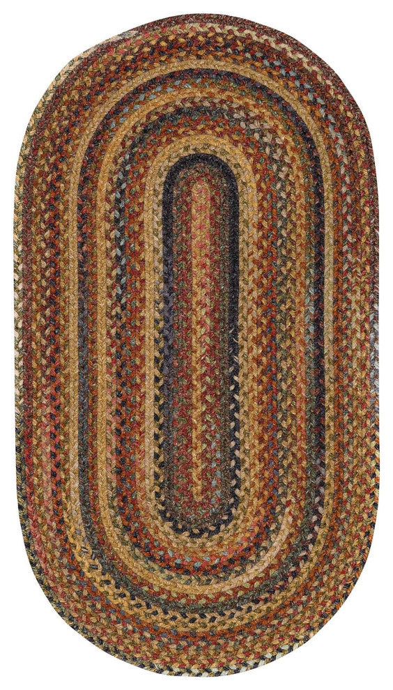 Capel Kill Devil Hill Multi 0210_900 Braided Rugs - 8' X 11' Oval