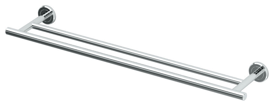 Latitude II Towel Bar, Chrome, 24", Double