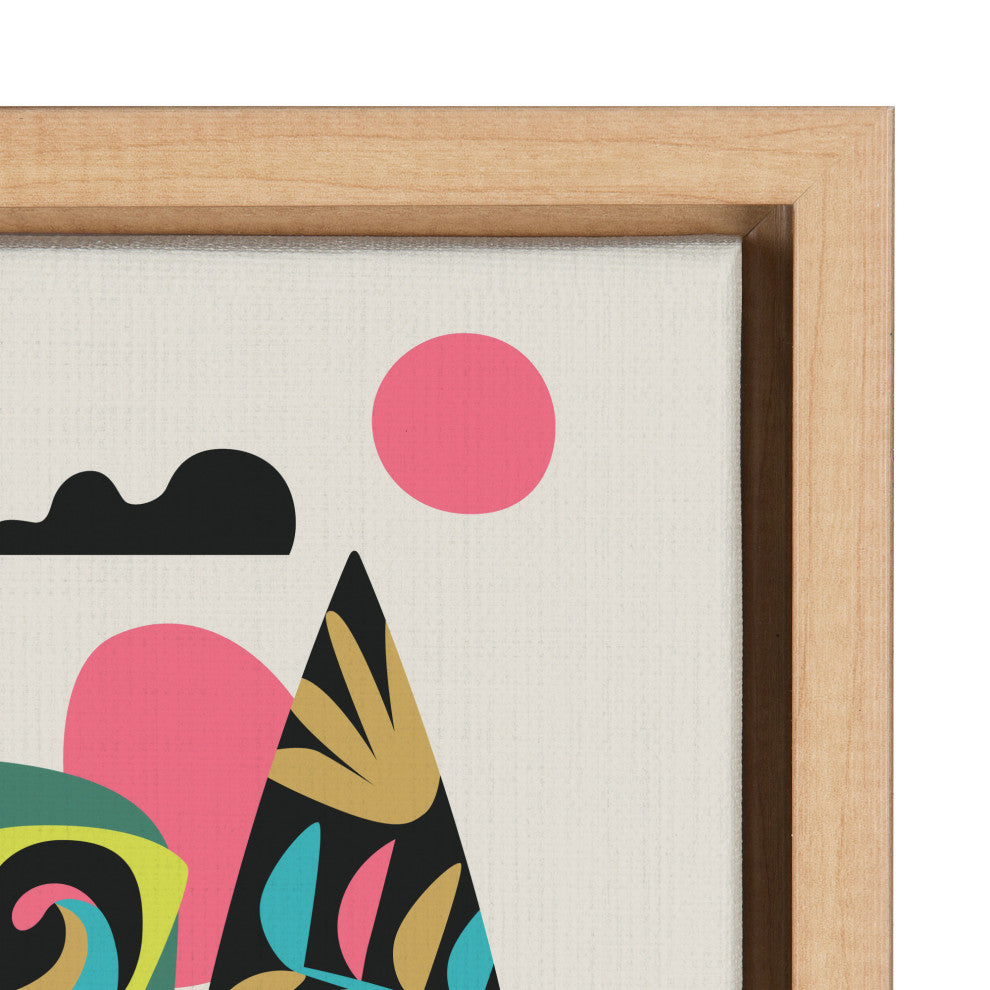 Sylvie Surf Koala Framed Canvas by Rachel Lee of My Dream Wall, Natural 18x24