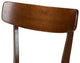 Light Beige Fabric Upholstered and Walnut Brown Wood 4-Piece Dining Chair Set