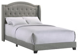 Kent Rhyan Upholstered Platform Bed, Gray, Full
