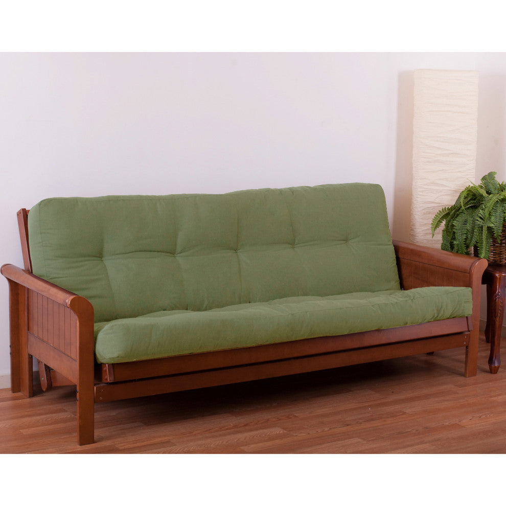 Blazing Needles Renewal 6" Twill Full Futon Mattress, Sage