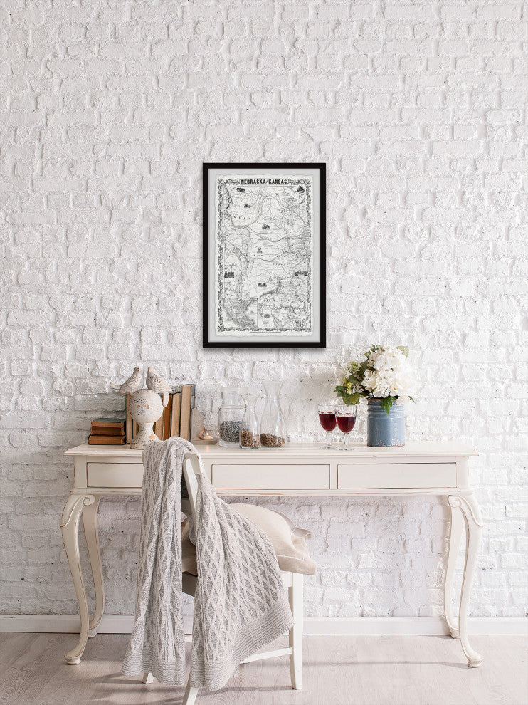 "Nebraska" Framed Painting Print, 16x24