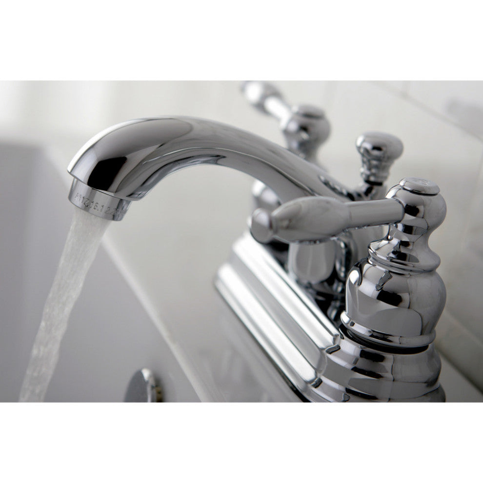 Kingston Brass 4" Centerset Bathroom Faucet, Polished Chrome