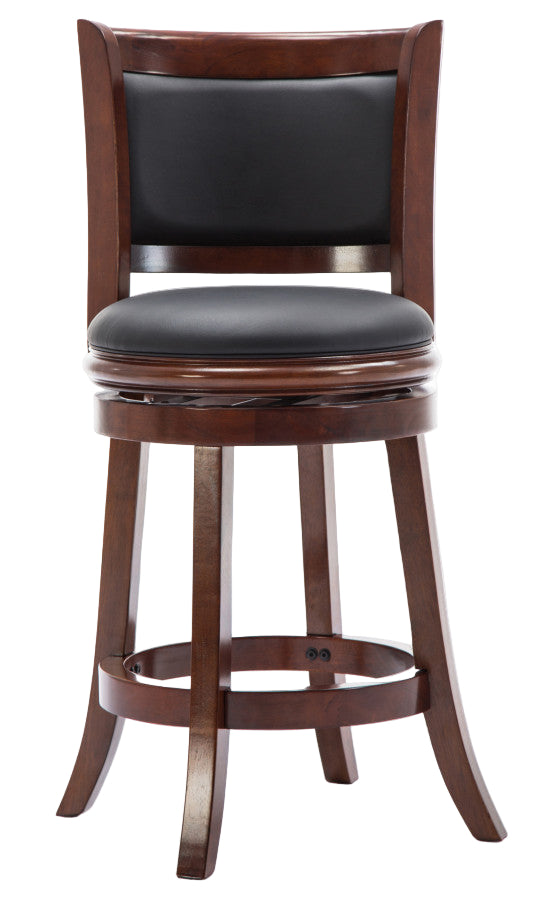 Augusta Swivel Counter Stool, Cherry