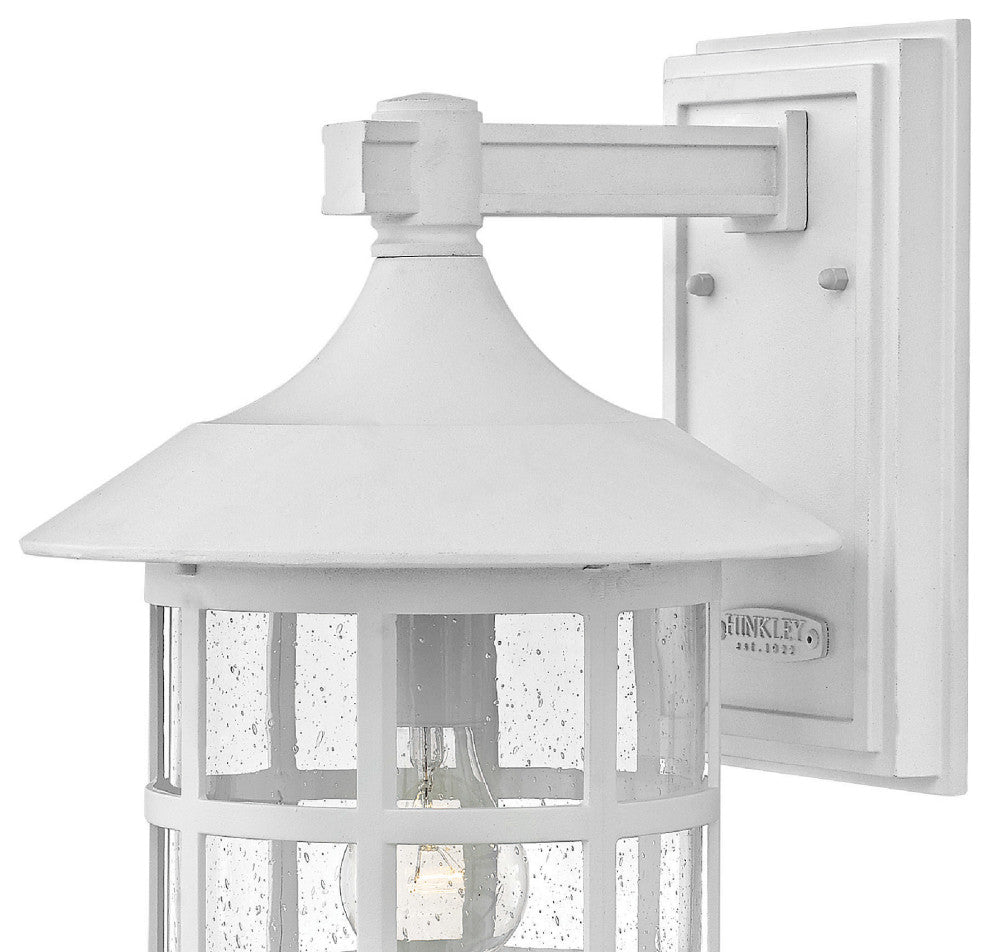 Hinkley Freeport Coastal Elements Medium Wall Mount Lantern, Textured White