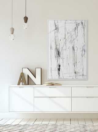 "Calm Energy" Floater Framed Painting Print on Canvas