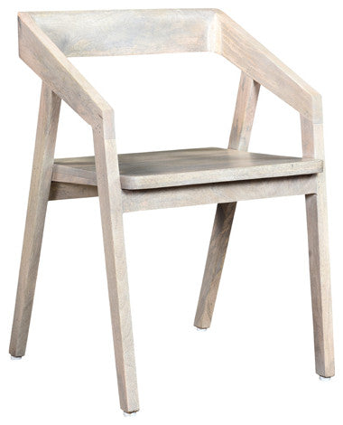 Camilla Solid Wood Armchair, Soft White