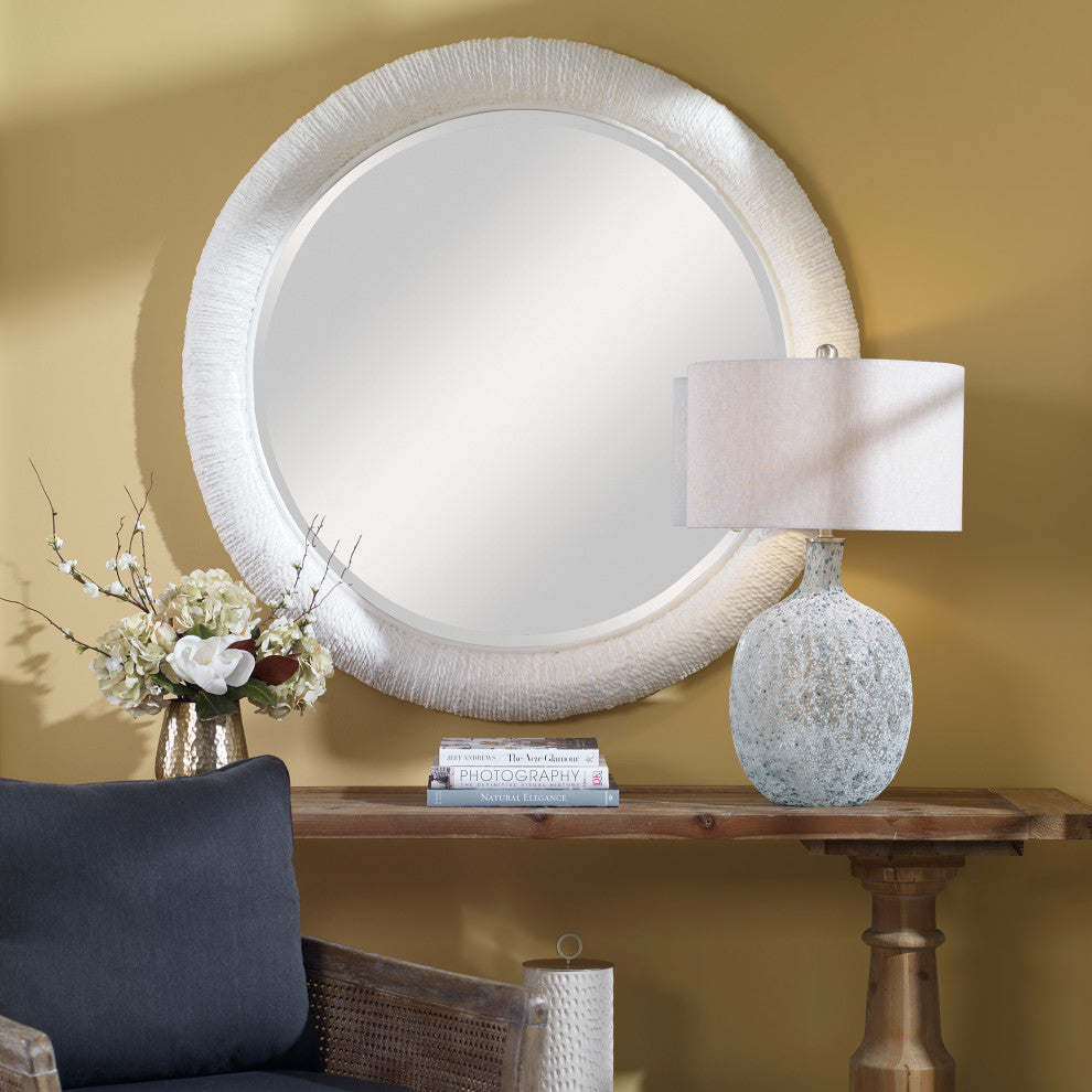 Uttermost UT-8168 Mirror from the Mariner collection, Matte White