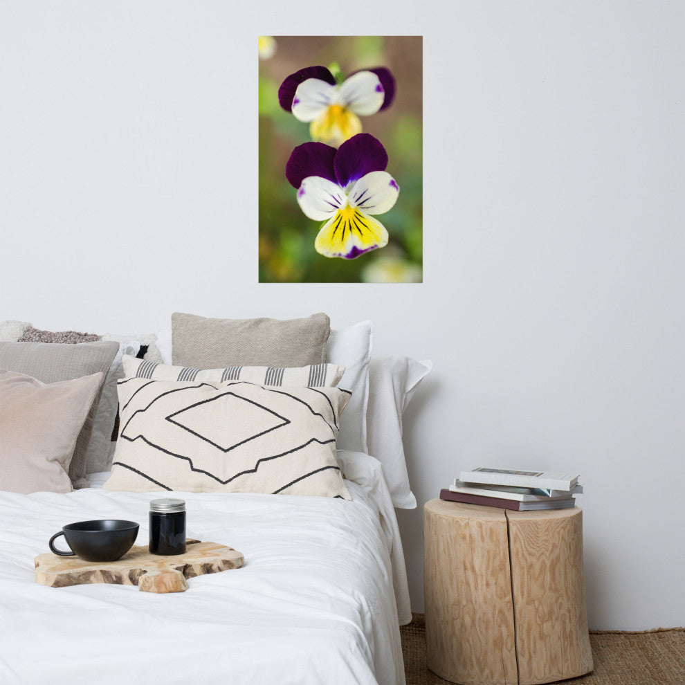 Pretty Little Violets Floral / Botanical Photograph Unframed Wall Art Prints, 24" X 36"