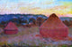 Claude Oscar Monet Two Grainstacks at the End of the Day Autumn Wall Decal