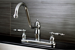 Kingston Brass Centerset Kitchen Faucet, Polished Chrome