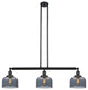 Innovations Lighting 213-Bk-S-G73-Led 3 Light Dimmable Led Island Light