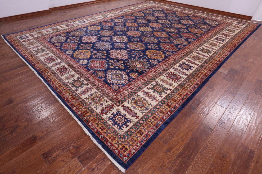 Super Kazak Hand Knotted Wool Rug 13' 0" X 17' 1" Q10309
