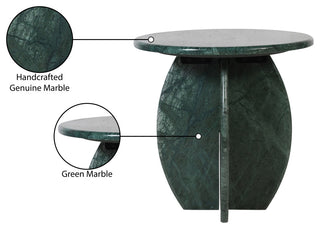 Formentera Marble Coffee Table, Green, End Table