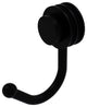 Venus Robe Hook With Dotted Accents, Matte Black