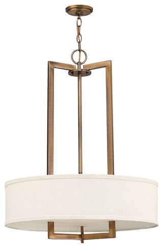 Hinkley Hampton Medium Drum, Brushed Bronze