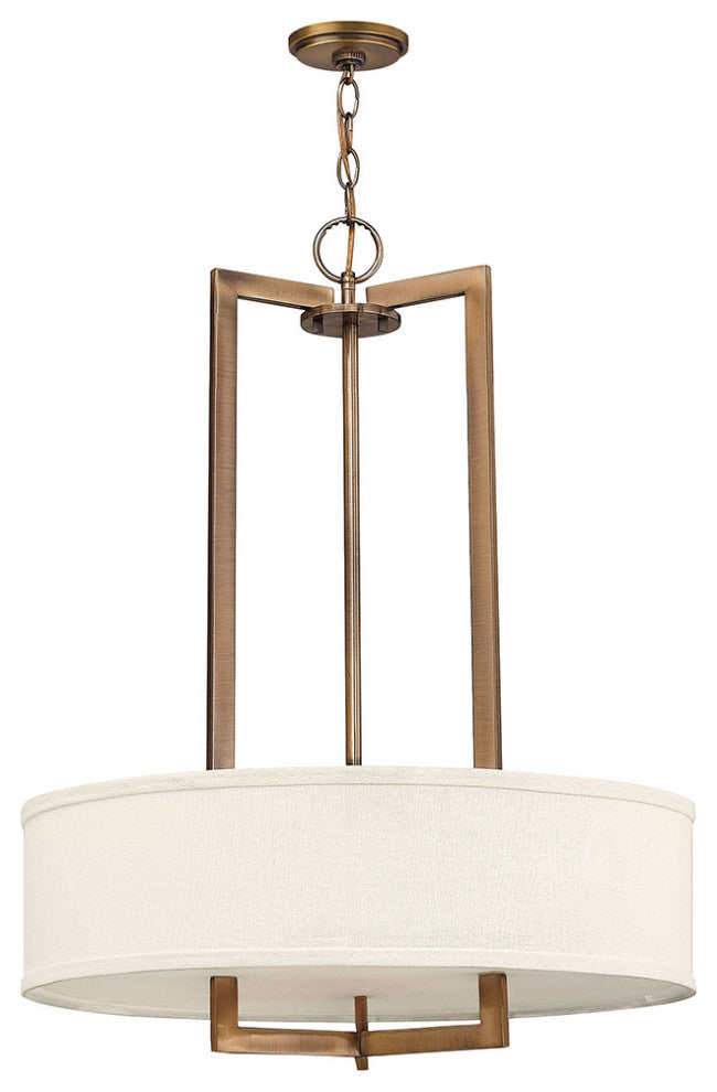 Hinkley Hampton Medium Drum, Brushed Bronze