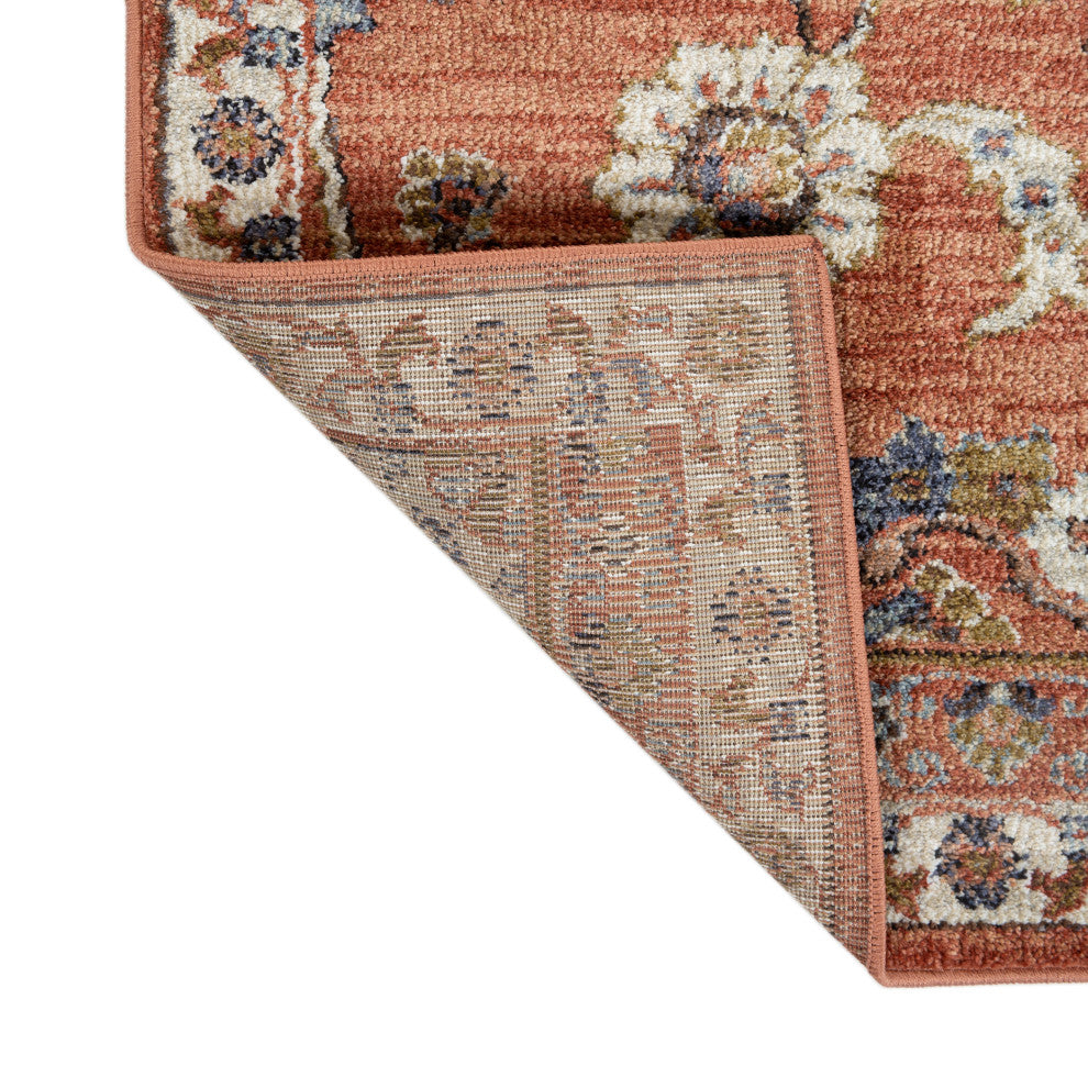Jordan Bea Power-Loomed Polypropylene Area Rug, Orange, 7'10"x10'2"