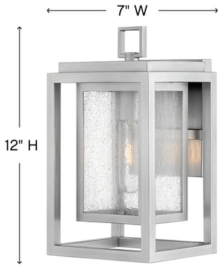 Republic Small Wall Mount In Satin Nickel