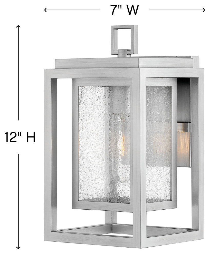 Republic Small Wall Mount In Satin Nickel