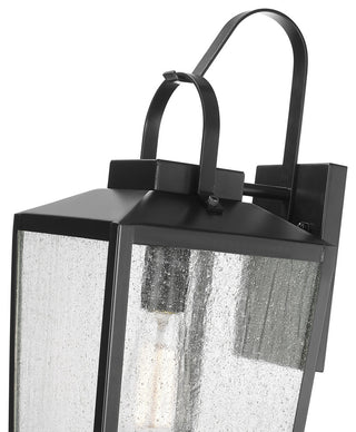 1 Light 8" Powder Coated Black Outdoor