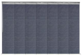 Azure 7-Panel Track Extendable Vertical Blinds 110-153"W