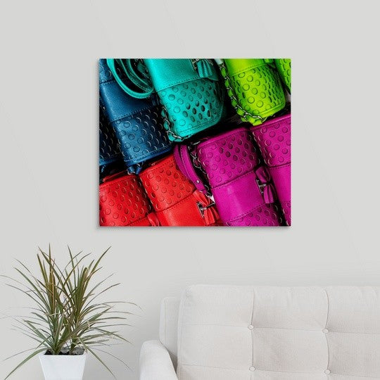 "Electric Pocketbooks" Wrapped Canvas Art Print, 24"x21"x1.5"