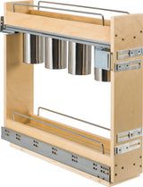 5 Inch Utensil Bin Base Cabinet Pullout Built on Premium Soft-close Slides