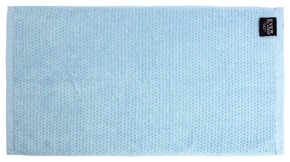 Everplush Diamond Jacquard Hand Towel Set, 4-Pack, Aquamarine
