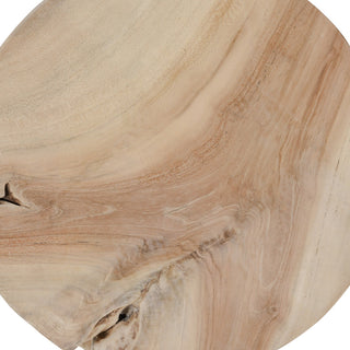 Dacosta Teak Wood Round Accent Table