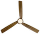 Twirl 58" Indoor/Outdoor Smart Ceiling Fan, Distressed Koa, 3000K Light Kit