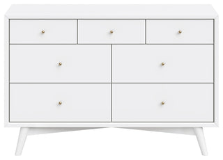 Palma 7-Drawer Assembled Double Dresser, Warm White