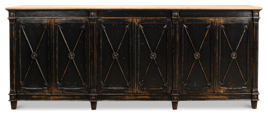 Marksman Extra Wide Sideboard Antique Ebony