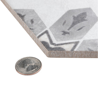 Mazzo Hex Deco Garden Porcelain Floor and Wall Tile