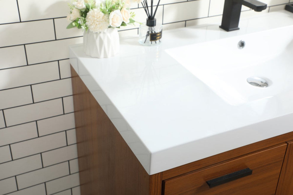 Walker 42" Single Bathroom Vanity, Teak