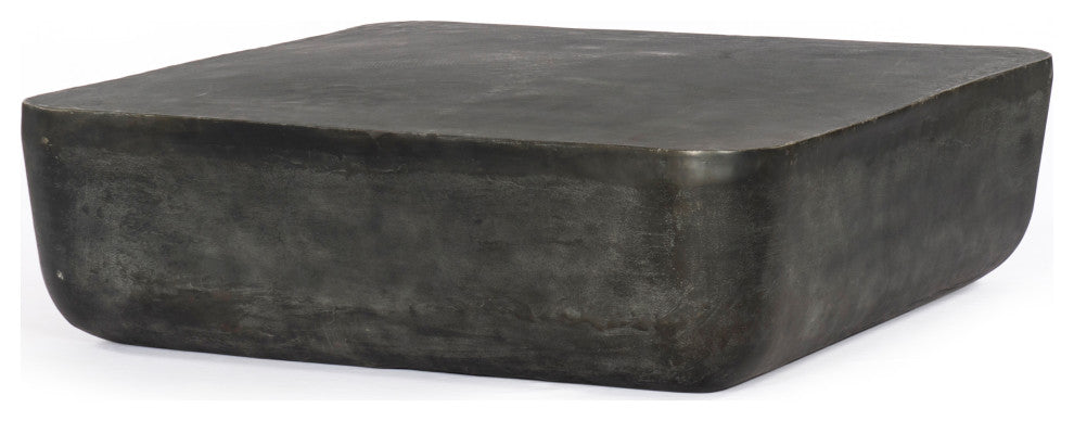 Basil Square Coffee Table-48"-Aged Grey