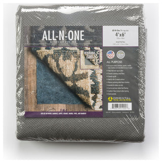All Purpose Rug Pad, Grey, 3'10"x5'5"