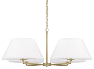 Capital Lighting 453241 Parson 4 Light 39"W Chandelier - Matte Brass