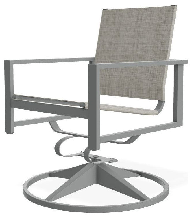 Tribeca Sling Outdoor Swivel Rocker, Smoke/Graphite