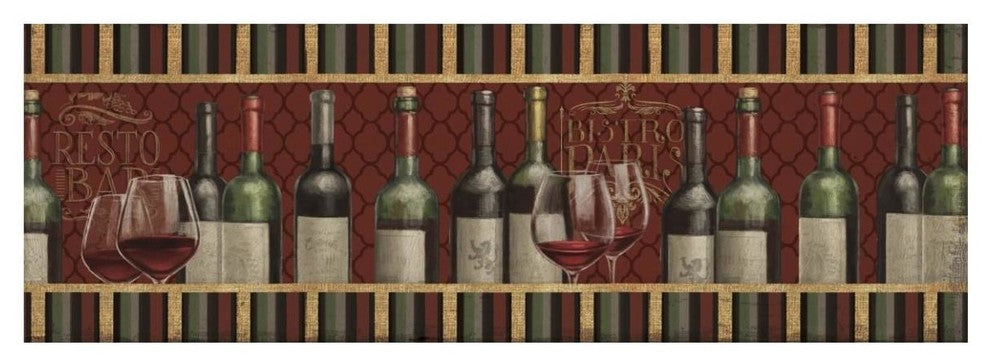 "Bistro Paris V" Digital Paper Print by Janelle Penner, 56"x20"