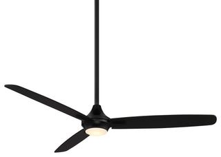 Blitzen Indoor/Outdoor 3-Blade Smart Ceiling Fan, Matte Black, With Light