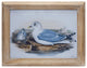Blue Solid Wood Bird Wall Decor