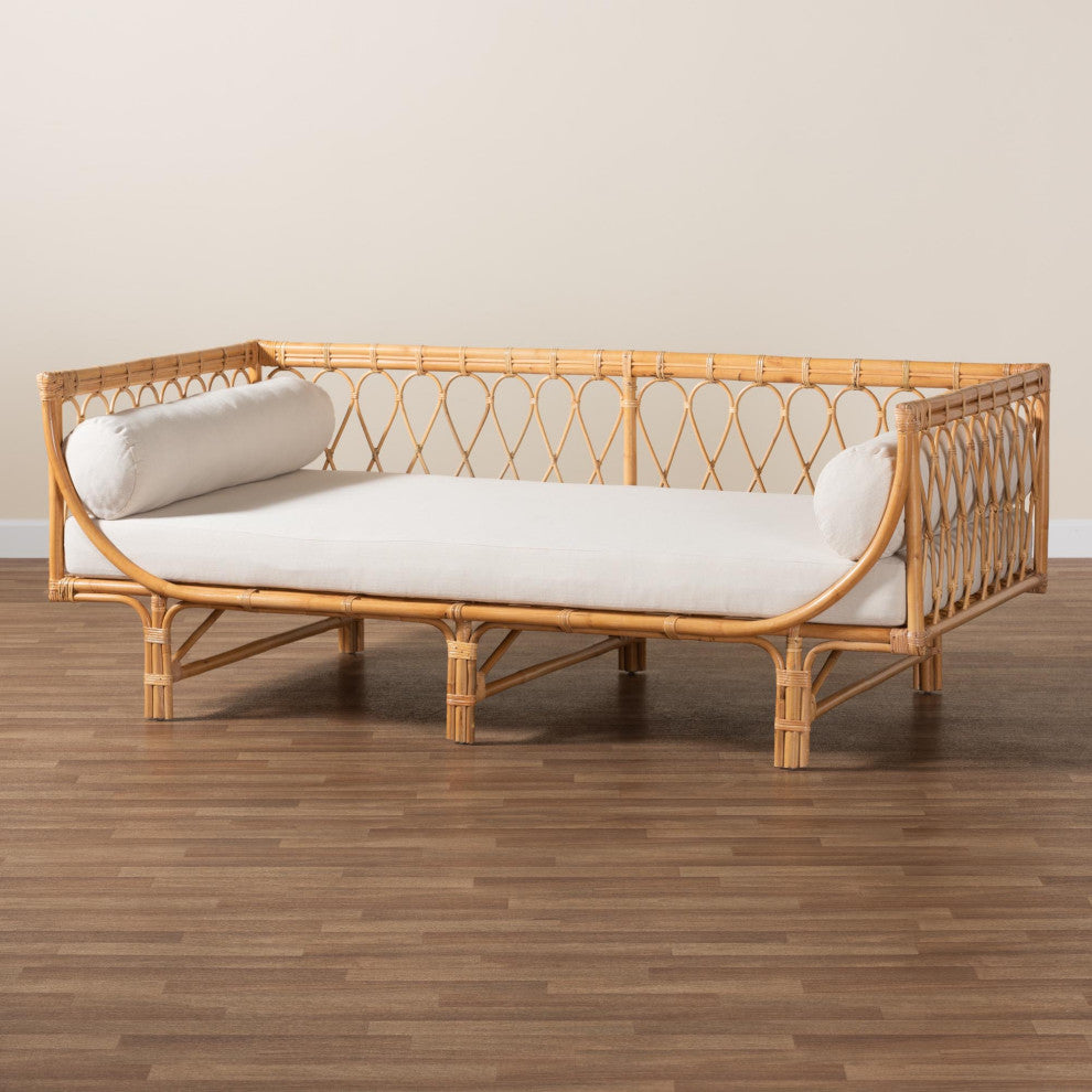 Braden Natural Brown Rattan Twin Daybed