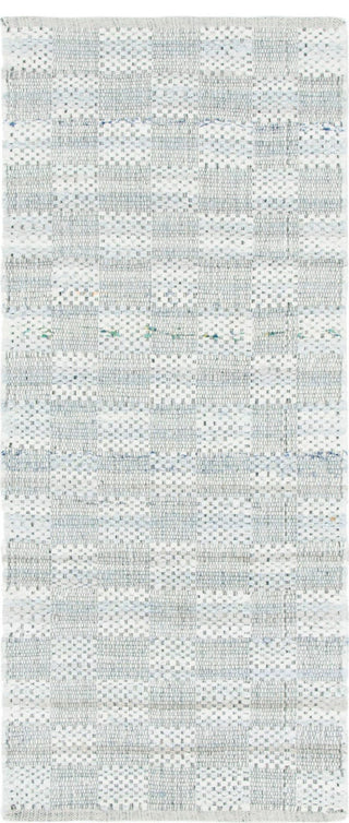 Rug Unique Loom Chindi Cotton Ivory Runner 2' 6 x 6' 0
