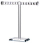 Benzara BM284956 11" Necklace and Jewelry Stand, SImple Design, Crystal Clear