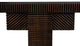 Noir Furniture Nabu Console With Light Brown Trim